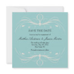 Elegant Flourish Save the Date Announcement