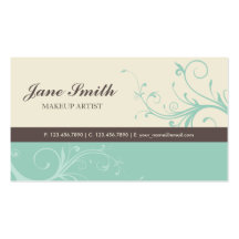 Elegant Flower Floral Retro Modern Stylish Classy Business Cards