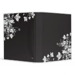 Elegant Flowers B/W Binders