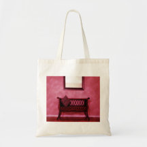 Elegant Foyer Settee Seat Mirror Interior Design Tote Bag