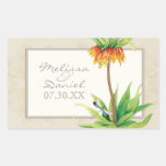 Elegant Fritillaria n Dragonfly Favour Gift Sticke Sticker
