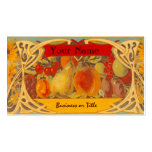 Elegant Fruit Label Design Business Cards