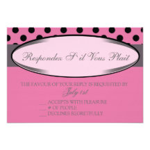 Elegant Fun Wedding RSVP Personalized Invites