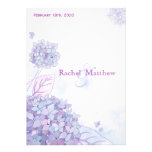 Elegant Garden Hydrangeas Floral Wedding Invites