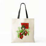 Elegant Geisha with Parasol Bag