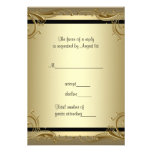 Elegant Gold 50th Wedding Anniversary Party RSVP Invites