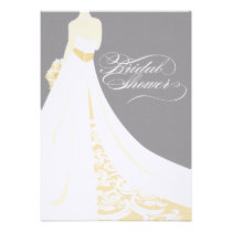 Elegant Gold Bridal Shower Invitation invitations