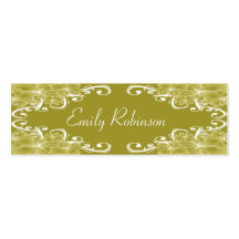 Elegant Gold Flowers Business Card Templates
