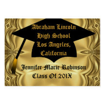 Elegant Gold Graduate Business Card