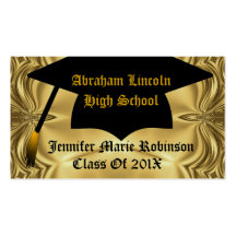 Elegant Gold Graduate Business Card