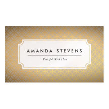 Elegant Gold Metallic Business Cards