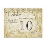 Elegant Gold Swirl Wedding Table Number