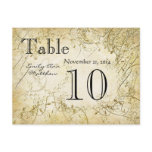 Elegant Gold Swirl Wedding Table Number