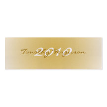 Elegant gold white graduation name card business cards