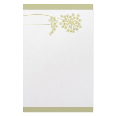 Elegant Golden Flower Design  Nature Customized Stationery by 911business
