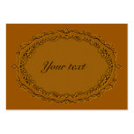 Elegant Golden Ornament Tag Business Card Templates