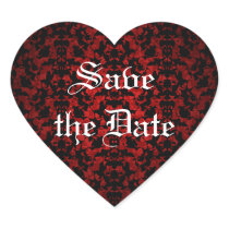Elegant Gothic Save the Date envelope seals Stickers