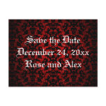 Elegant Gothic Save the Date postcard