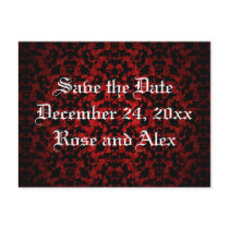 Elegant Gothic Save the Date postcard