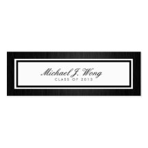 Elegant Graduation Announcement Name Cards Business Card Templates