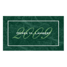 Elegant Graduation Name Cards - Class of 2009 Business Card Template