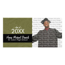 Elegant Graduation Photo Announcement Cards Photo Card Template