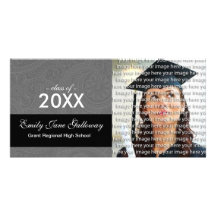 Elegant Graduation Photo Announcement Cards Photo Card Template