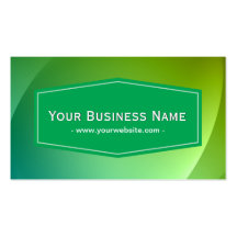Elegant Green Label Healthcare Business Card