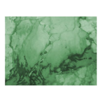 Elegant Green Marble Print posters