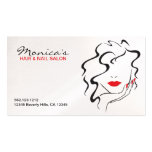 Elegant Hair Salon w/ Appointment Date Business Cards