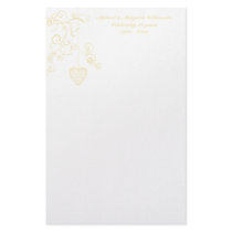Elegant Heart Golden Wedding Anniversary