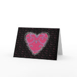 Elegant Heart Valentine Love Romance Card