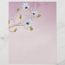elegant hibiscus trionum floral design flyer