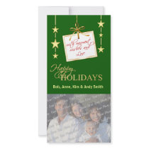 Elegant Holiday Family Photo Cards