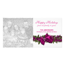 Elegant Holiday Party traditional PERSONALIZE Custom Photo Card