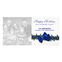 Elegant Holiday Party traditional PERSONALIZE Photo Card Template