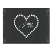elegant i do postcard