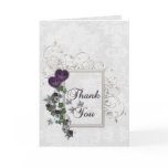 Elegant Ivy Wedding Suite Thank You Greeting Card