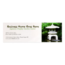 Elegant Japanese Pagoda Lantern Business Card Templates