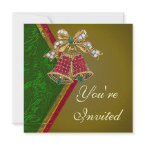 Elegant Jewelled Bells Party Invitation