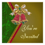 Elegant Jewelled Bells Party Invitation