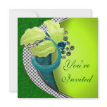 Elegant Jewelled Floral Party Invitation