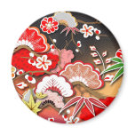Elegant Kimono - Japanese Design Refrigerator Magnets