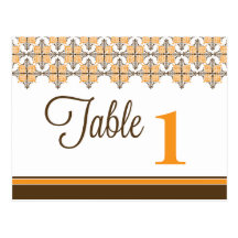 Elegant Lace Reception Table Number Placecards Postcards