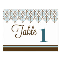 Elegant Lace Reception Table Number Placecards Postcards