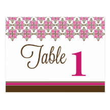 Elegant Lace Reception Table Number Placecards Postcards