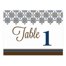 Elegant Lace Reception Table Number Placecards Post Cards