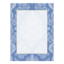 Elegant Lacy Blue Invites