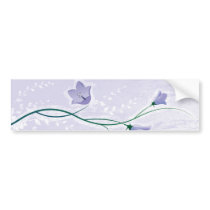 elegant lavender floral design bumper sticker