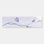 elegant lavender floral design bumper sticker